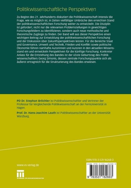Produktbild: Politikwissenschaftliche Perspektiven