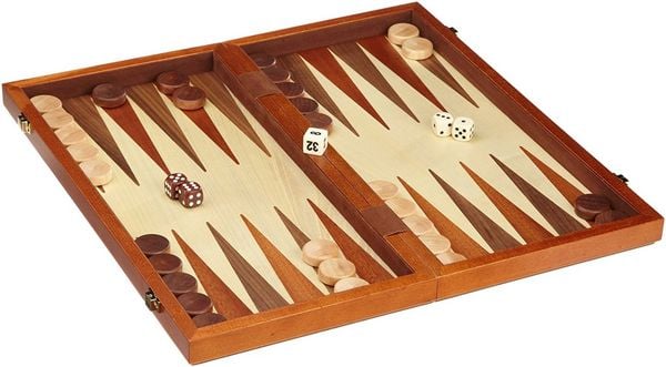 Philos Schach Backgammon Dame Set, Feld 43 mm, magnetisch