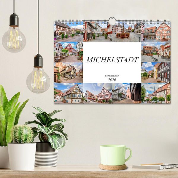 Produktbild: Michelstadt Impressionen (Wandkalender 2026 DIN A4 quer), CALVENDO Monatskalender
