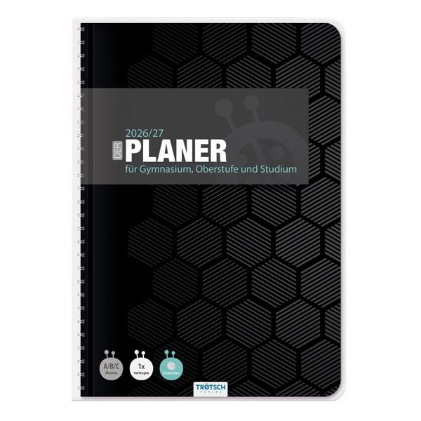 TRÖTSCH - Gymnasialplaner Dark 26/27