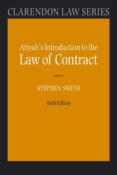 Produktbild: Atiyah's Introduction to the Law of Contract
