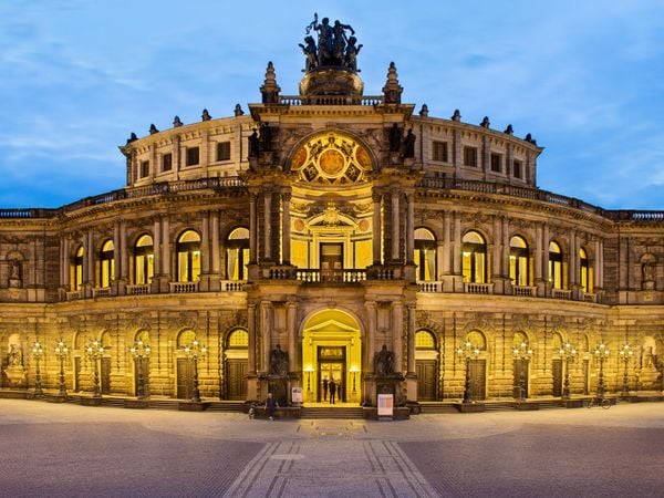 Produktbild: CALVENDO Puzzle Semperoper 1000 Teile Lege-Gr&ouml;&szlig;e 64 x 48 cm Foto-Puzzle Bild von Michael Allmaier