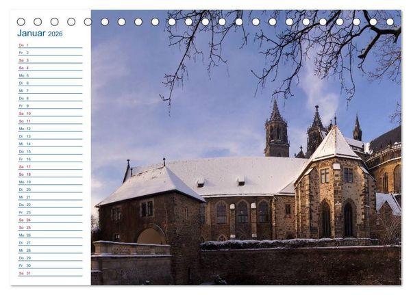 Produktbild: Magdeburg und Umgebung 2026 (Tischkalender 2026 DIN A5 quer), CALVENDO Monatskalender