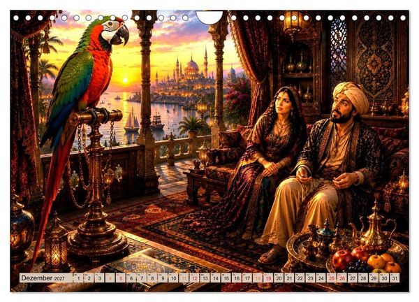Produktbild: Scheherazade und 12 M&auml;rchen aus 1001 Nacht (Wandkalender 2027 DIN A4 quer), CALVENDO Monatskalender