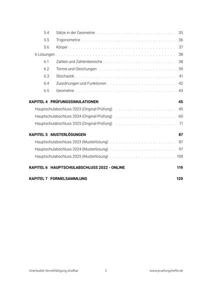 Produktbild: Pr&uuml;fungsheft & Training &ndash; 2026 Mathematik Hauptschule 10. Klasse &ndash; Niedersachsen &ndash; Original-Pr&uuml;fungen und L&ouml;sungen