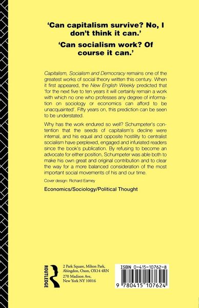 Produktbild: Capitalism, Socialism and Democracy