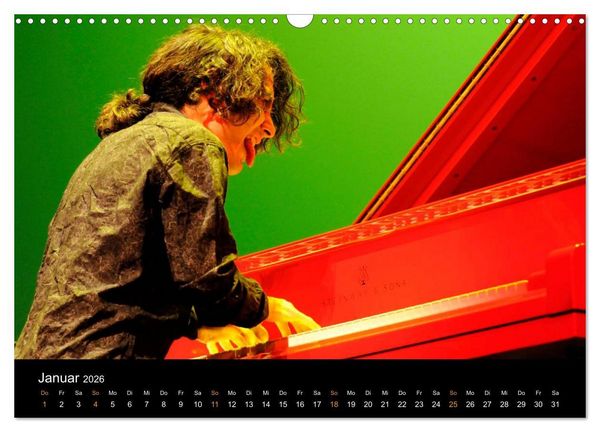 Produktbild: Jazz Pianisten 2026 (Wandkalender 2026 DIN A3 quer), CALVENDO Monatskalender