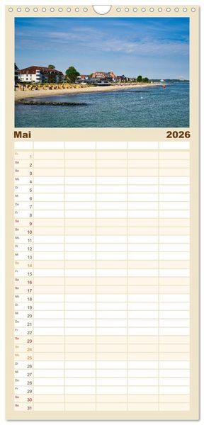 Produktbild: Familienplaner 2026 - Fotospots in Deutschland mit 5 Spalten (Wandkalender, 21 x 45 cm) CALVENDO