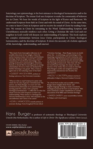 Produktbild: Jesus Christ, Hermeneutics, and Scripture