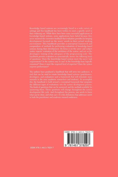 Produktbild: Handbook for Evaluating Knowledge-Based Systems