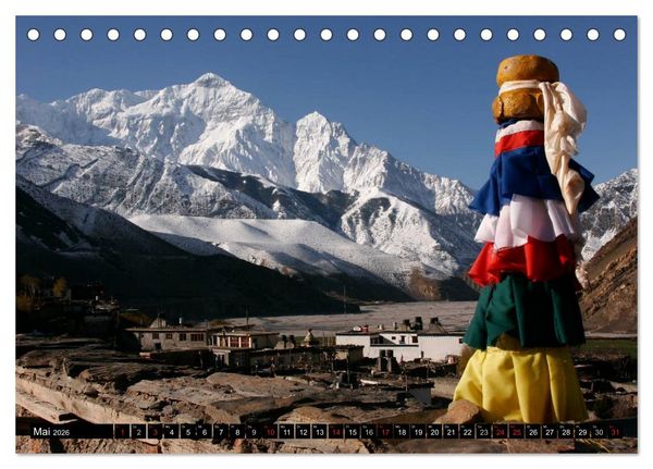 Produktbild: Nepal (Tischkalender 2026 DIN A5 quer), CALVENDO Monatskalender