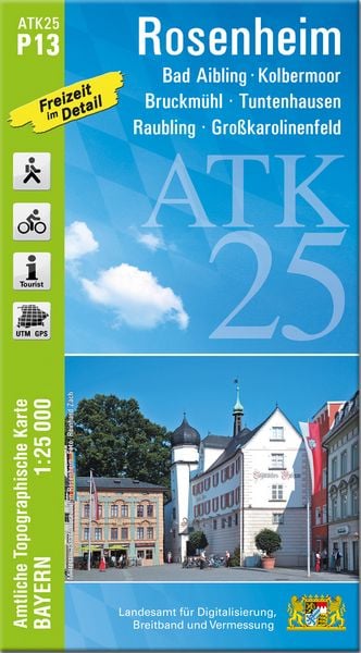 ATK25-P13 Rosenheim (Amtliche Topographische Karte 1:25000), Sonstige von , Landesamt für Digitalisierung, Breitband und Vermessung, Bayern,