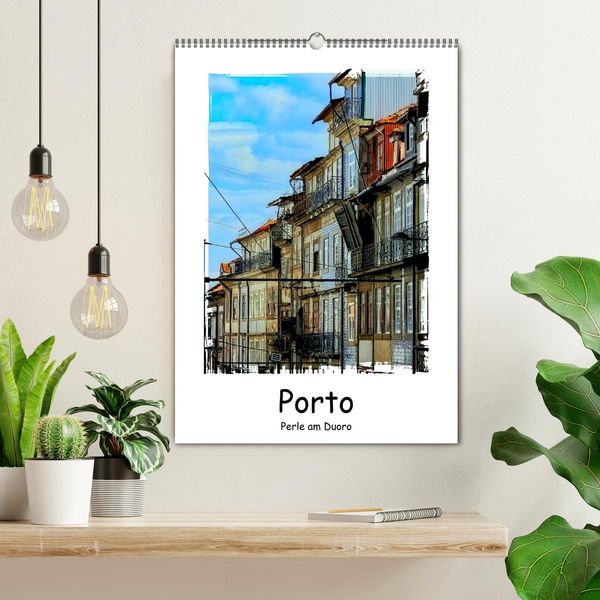 Produktbild: Porto Perle am Douro (Wandkalender 2026 DIN A2 hoch), CALVENDO Monatskalender