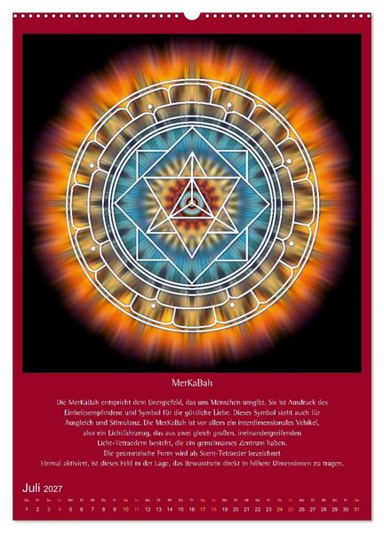 Produktbild: Heilige Geometrie und Bilder der Neuen Zeit (hochwertiger Premium Wandkalender 2027 DIN A2 hoch), Kunstdruck in Hochglanz