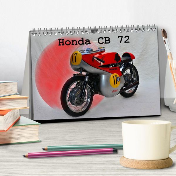 Produktbild: Honda CB 72 (Tischkalender 2026 DIN A5 quer), CALVENDO Monatskalender