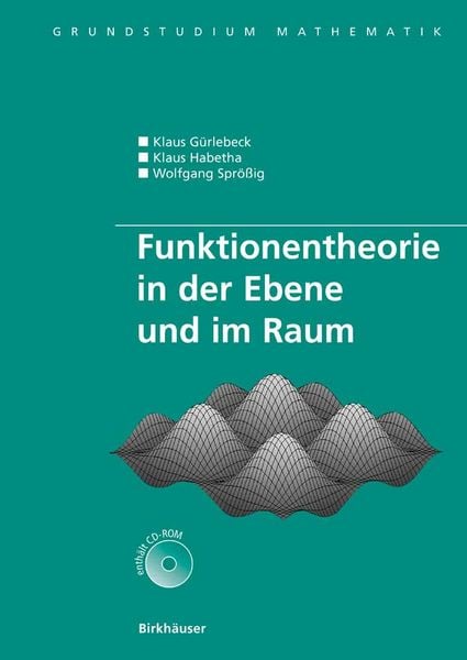 Produktbild: Funktionentheorie in der Ebene und im Raum