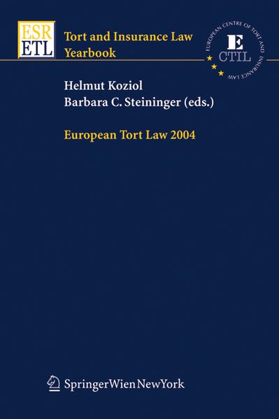 Produktbild: European Tort Law 2004