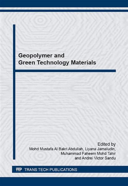 Produktbild: Geopolymer and Green Technology Materials