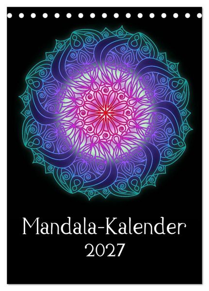 Produktbild: Mandala-Kalender 2027 (Tischkalender 2027 DIN A5 hoch), CALVENDO Monatskalender