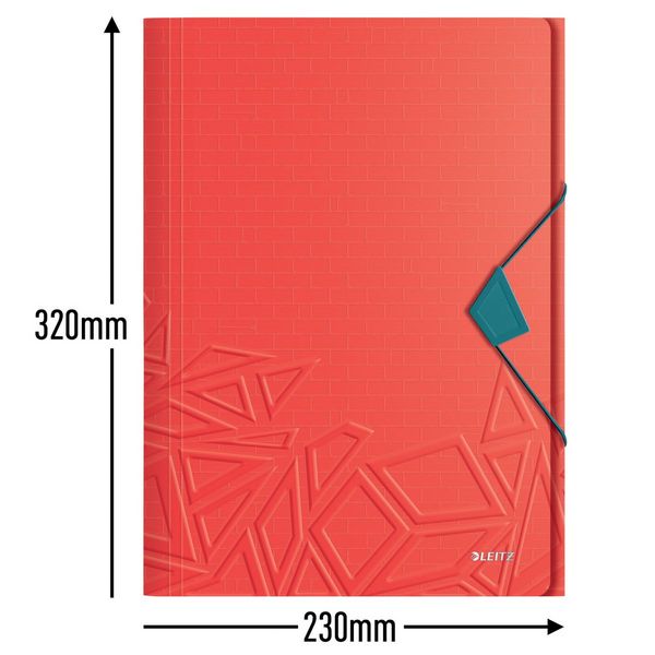 Produktbild: LEITZ Eckspannermappe UrbanChic rot DIN A4