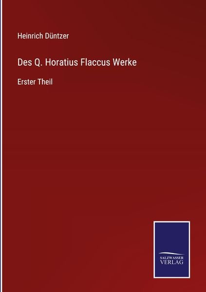 Produktbild: Des Q. Horatius Flaccus Werke