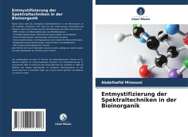 Produktbild: Entmystifizierung der Spektraltechniken in der Bioinorganik