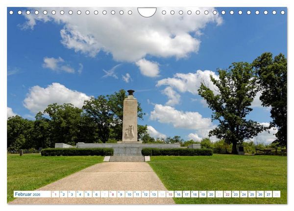 Produktbild: Gettysburg Military Park (Wandkalender 2026 DIN A4 quer), CALVENDO Monatskalender