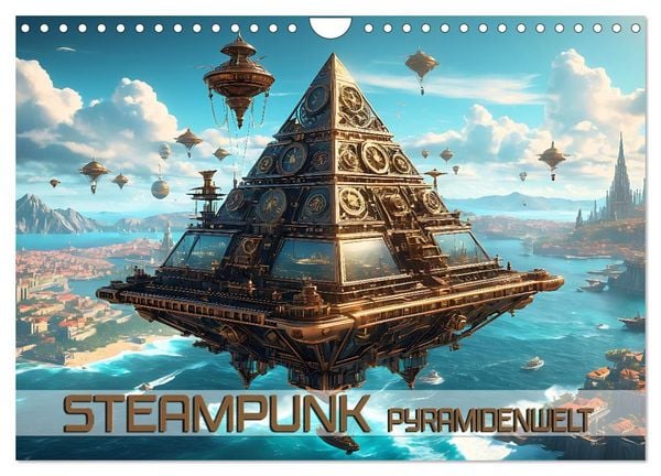Produktbild: Steampunk Pyramidenwelt (Wandkalender 2026 DIN A4 quer), CALVENDO Monatskalender