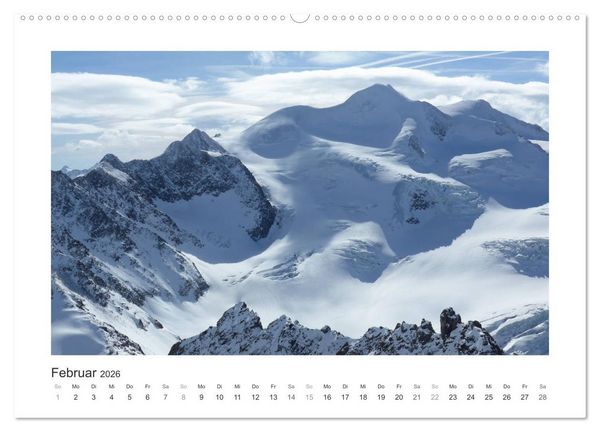 Produktbild: Die sch&ouml;nsten Gipfel der Alpen - Giganten aus Fels und Eis (Wandkalender 2026 DIN A2 quer), CALVENDO Monatskalender