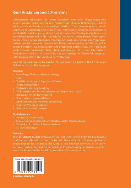 Produktbild: Qualit&auml;tssicherung durch Softwaretests