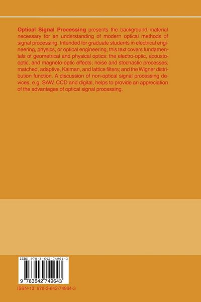 Produktbild: Optical Signal Processing