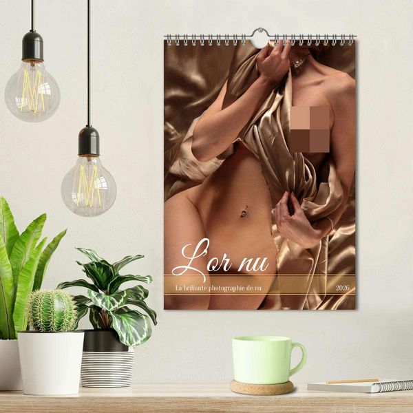 Produktbild: L'or nu (Calendrier mural 2026 DIN A4 horizontal), CALVENDO calendrier mensuel
