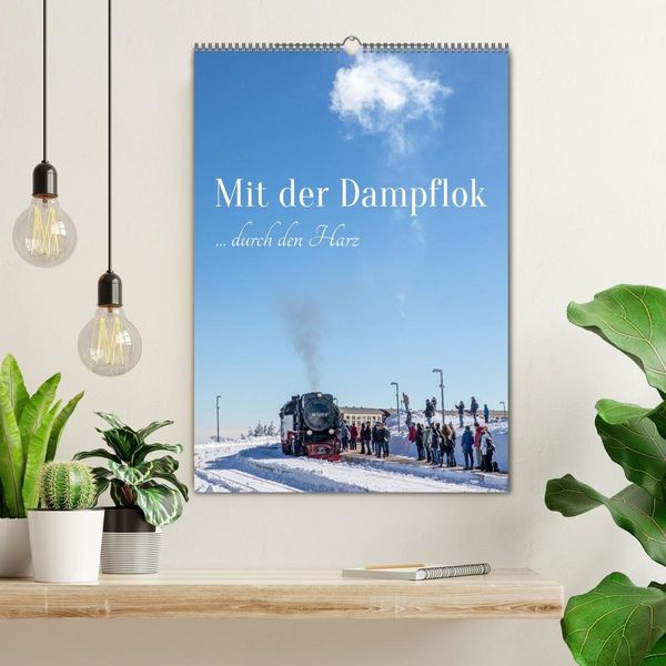 Produktbild: Mit der Dampflok durch den Harz (Wandkalender 2027 DIN A2 hoch), CALVENDO Monatskalender