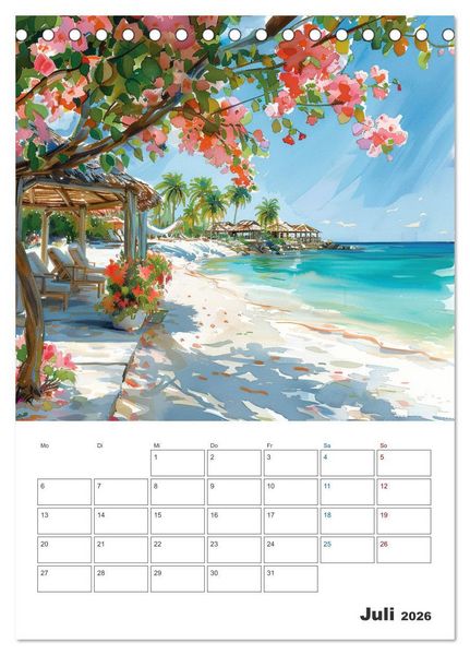Produktbild: Sand zwischen den Zehen (Tischkalender 2026 DIN A5 hoch), CALVENDO Monatskalender