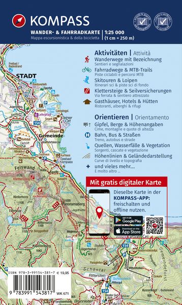 Produktbild: KOMPASS Wanderkarten-Set 671 Pustertal / Val Pusteria (3 Karten) 1:25.000