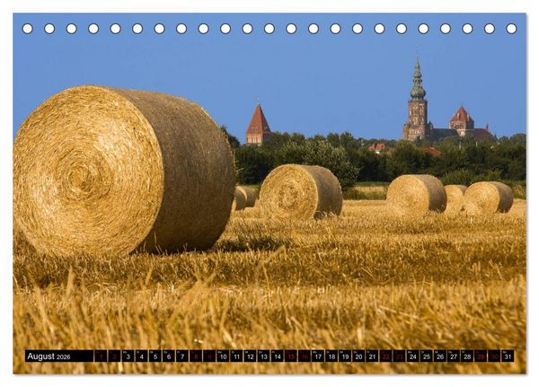 Produktbild: Hansestadt Greifswald (Tischkalender 2026 DIN A5 quer), CALVENDO Monatskalender