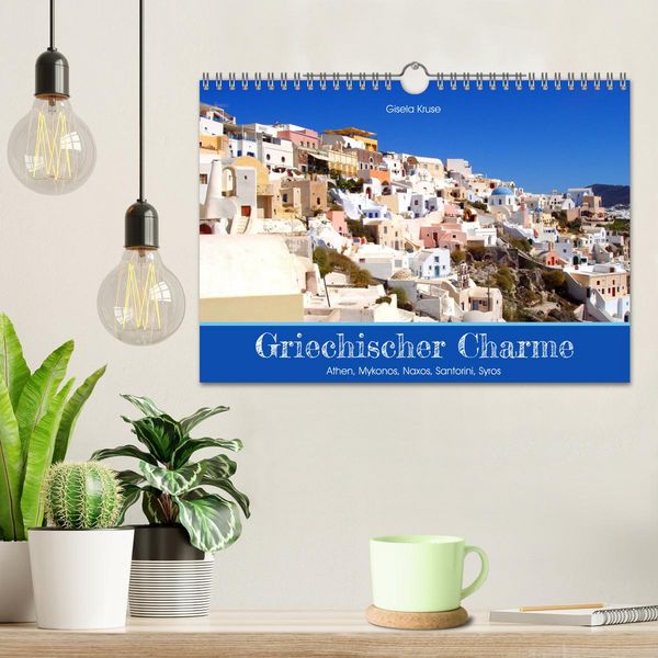 Produktbild: Griechischer Charme (Wandkalender 2026 DIN A4 quer), CALVENDO Monatskalender