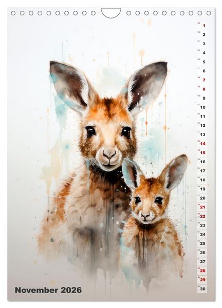 Produktbild: Niedliche Tierfamilien (Wandkalender 2026 DIN A4 hoch), CALVENDO Monatskalender