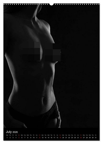 Produktbild: Erotic Silhouettes / UK-Version (High Quality Premium Wall Calendar 2026 DIN A2 portrait),CALVENDO 12 Month Wall Calendar