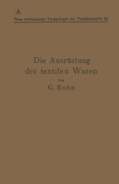Produktbild: Die Ausr&uuml;stung der textilen Waren
