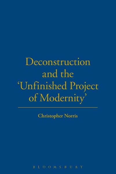 Produktbild: Deconstruction and the 'Unfinished Project of Modernity'