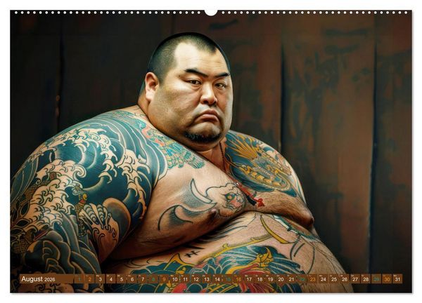 Produktbild: Sumo - Japans schwere Ringer (Wandkalender 2026 DIN A2 quer), CALVENDO Monatskalender