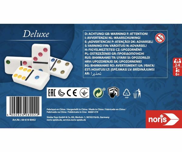 Produktbild: Deluxe Doppel 6 Domino