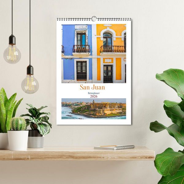 Produktbild: San Juan - Reiseplaner (Wandkalender 2026 DIN A3 hoch), CALVENDO Monatskalender