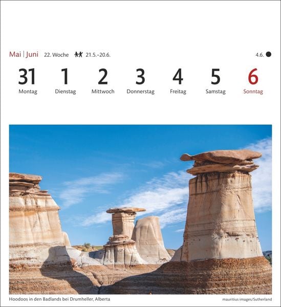 Produktbild: Kanada Sehnsuchtskalender 2027 - Wochenkalender mit 53 Postkarten