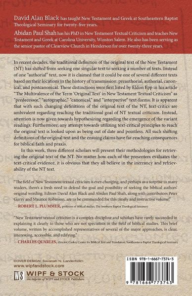 Produktbild: Can We Recover the Original Text of the New Testament?