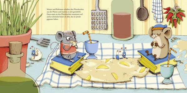 Mozart & Robinson und der waghalsige Pfannkuchenplan