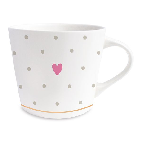 Produktbild: Goldtasse Herz (Punkte)