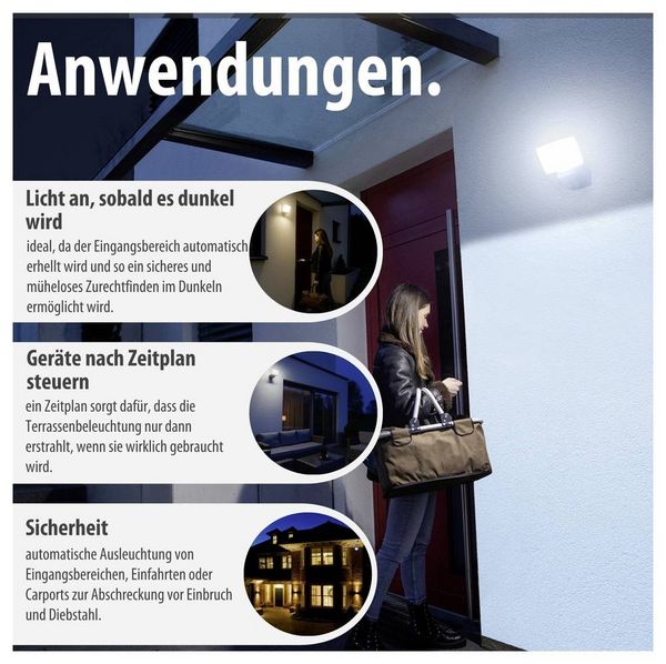 Produktbild: Brennenstuhl brennenstuhl&reg;Connect 1179050020 LED-Au&szlig;enstrahler 24W Leuchtfarben: Wei&szlig;