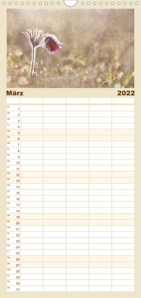 Produktbild: Familienplaner Naturfotografie (Wandkalender 2022 , 21 cm x 45 cm, hoch)